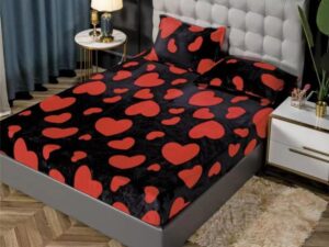 Husă de pat cu elastic + 2 fețe de pernă 50 x 75, cocolino, pat dublu
