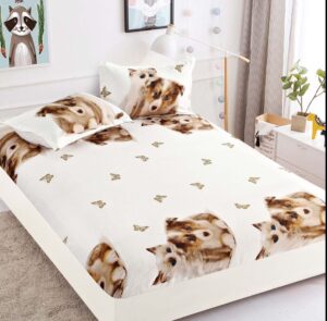 Husa pat cu elastic 180×200 Finet + 2 fete perna