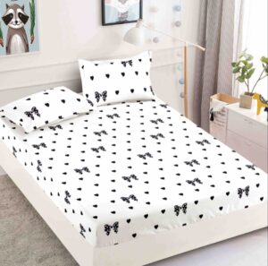 Husa pat cu elastic 180×200 Finet + 2 fete perna
