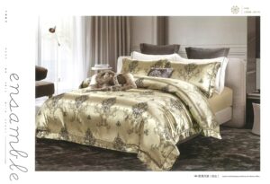 Lenjeri de pat dublu, model tip Jacquard, 6 piese