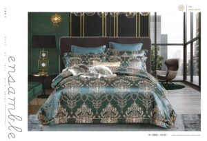Lenjeri de pat dublu, model tip Jacquard, 6 piese