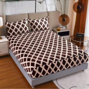 Husă de pat cu elastic + 2 fețe de pernă 50 x 80, cocolino, pat dublu